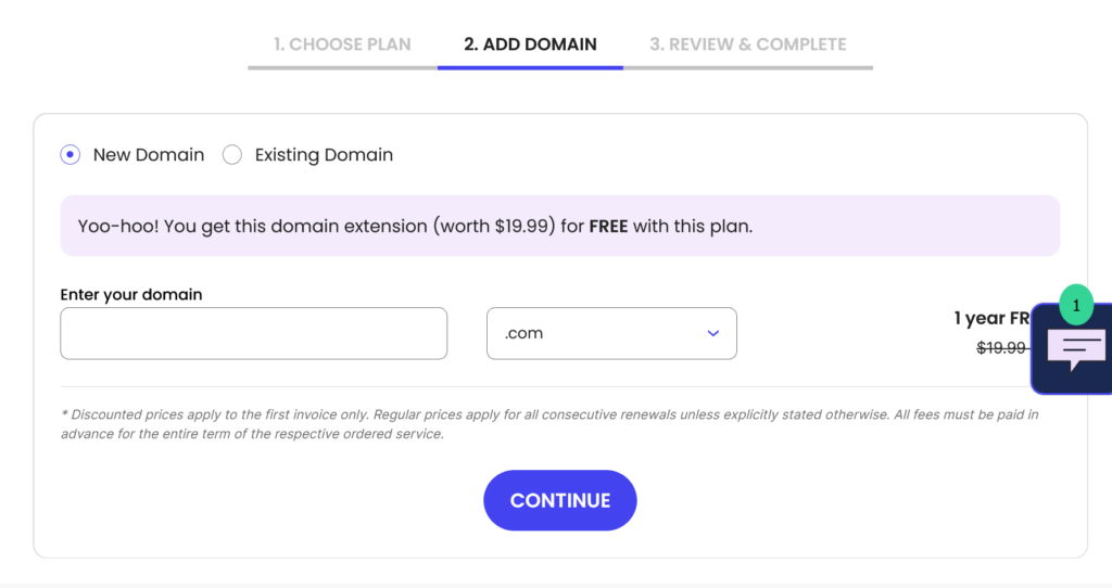 create a website with siteground