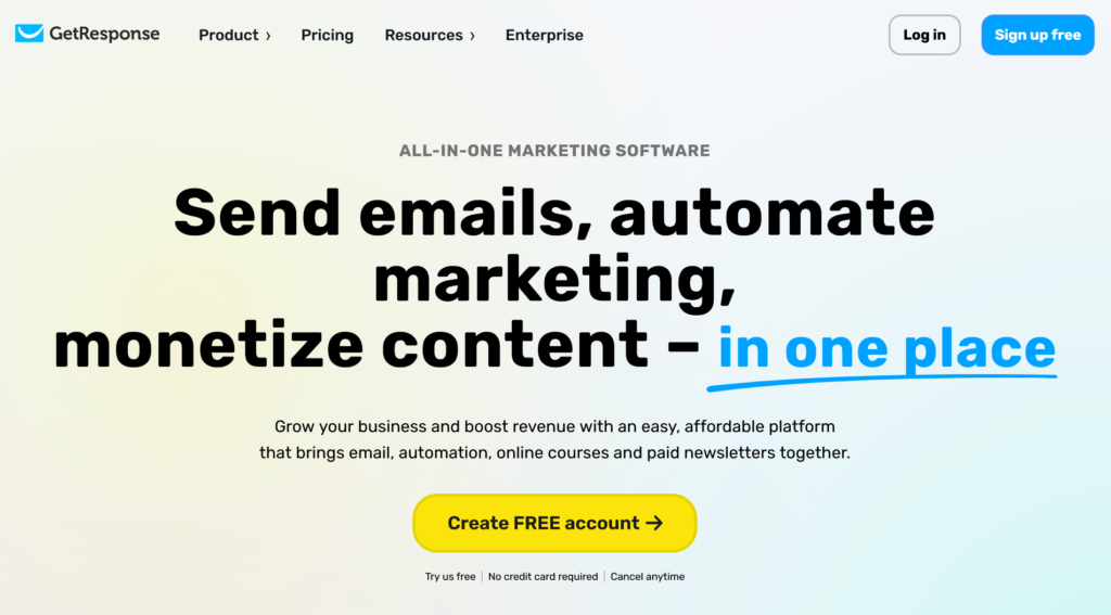 getresponse: best email marketing platform for small business