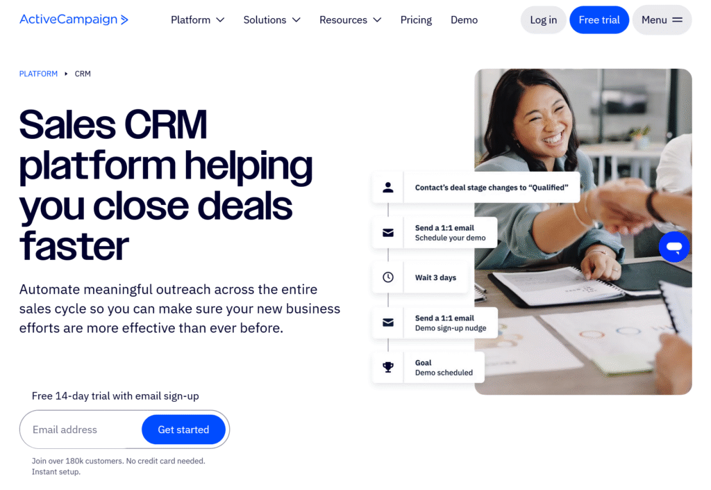activecampaign CRM: CRM software