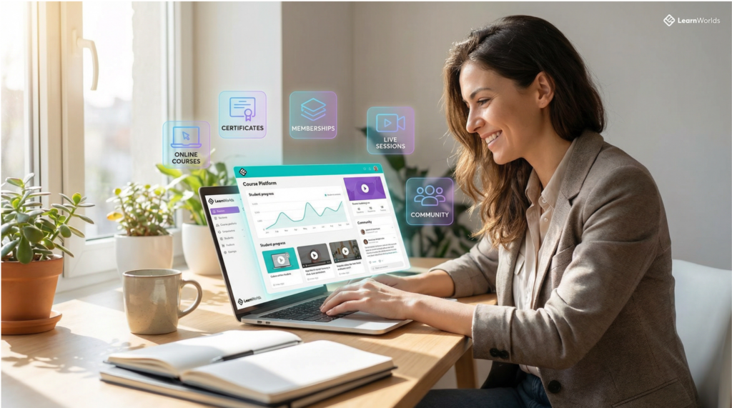 LearnWorlds - Best Platforms to Sell Digital Products