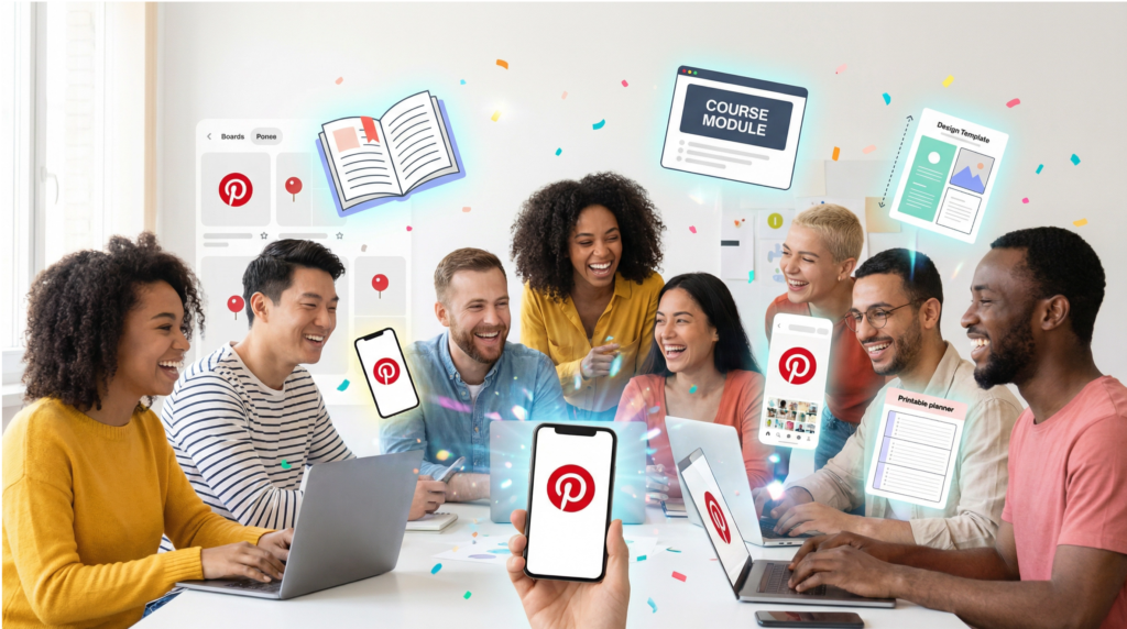 Pinterest pins - How to sell digital products 