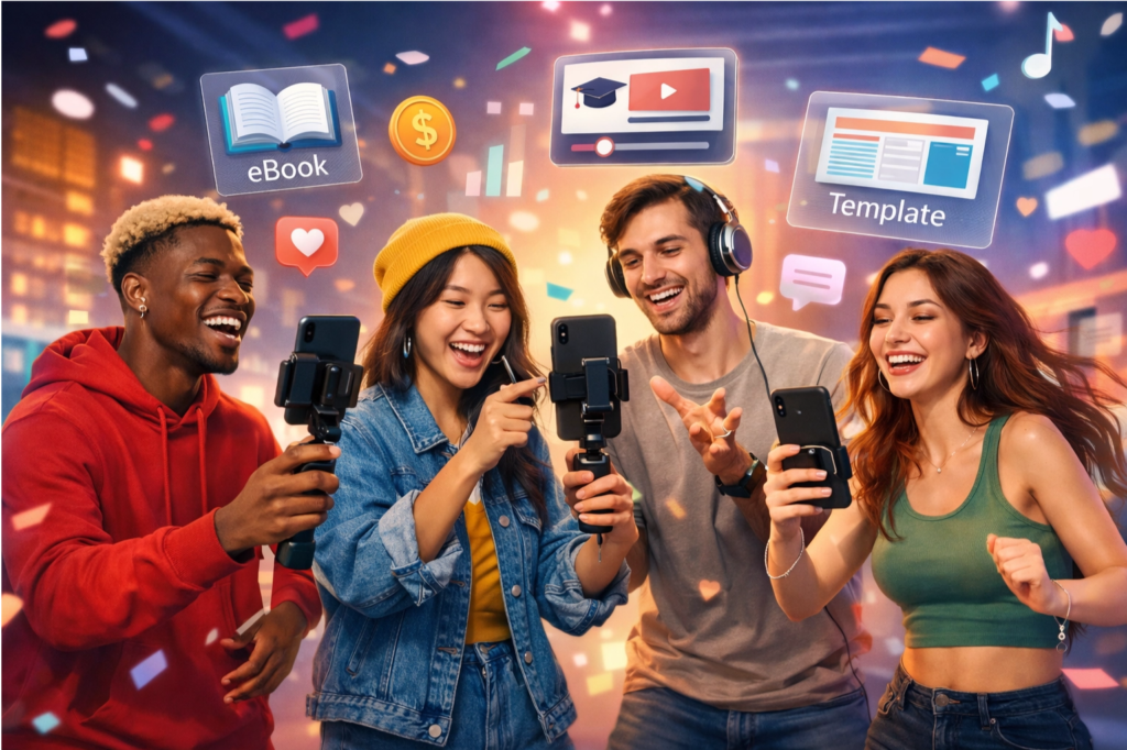 TikTok videos - How to sell digital products 