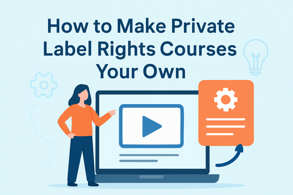 How to Make Private Label Rights Courses Your Own