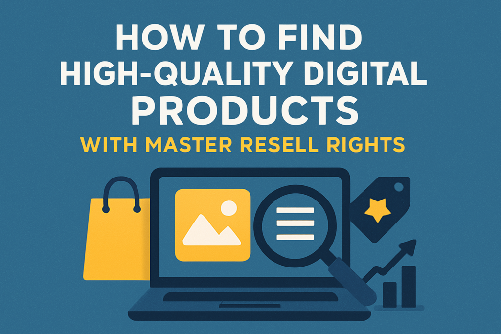 digital product with master resell rights 