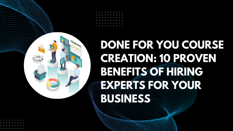 Done For You Course Creation